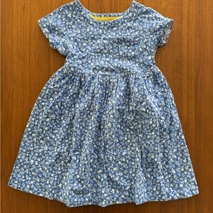 Mini Boden Blue and White Floral Dress